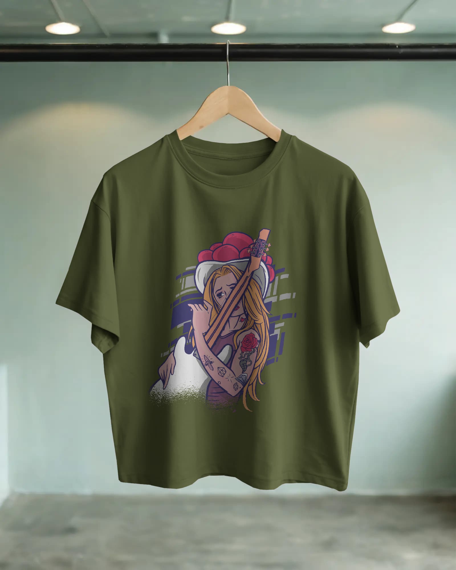 Tattooed Melodies. Broken Strings Tee (Image No - U 1997)