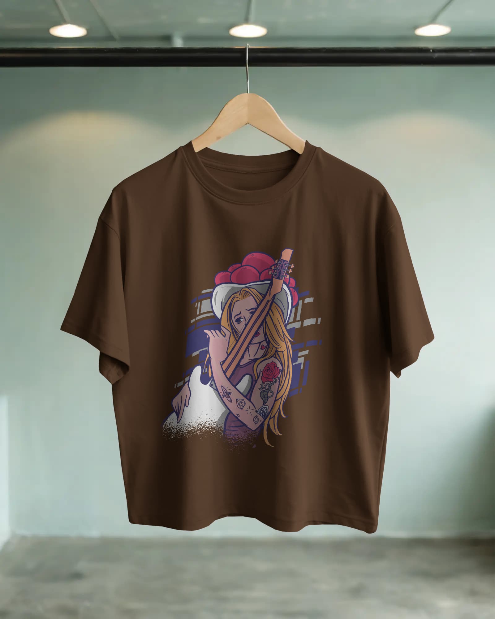 Tattooed Melodies. Broken Strings Tee (Image No - U 1997)