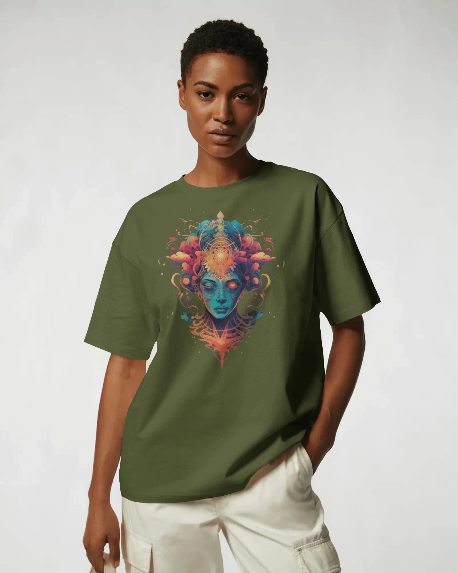 Afterlife Divinity – Psychedelic Flame Tee