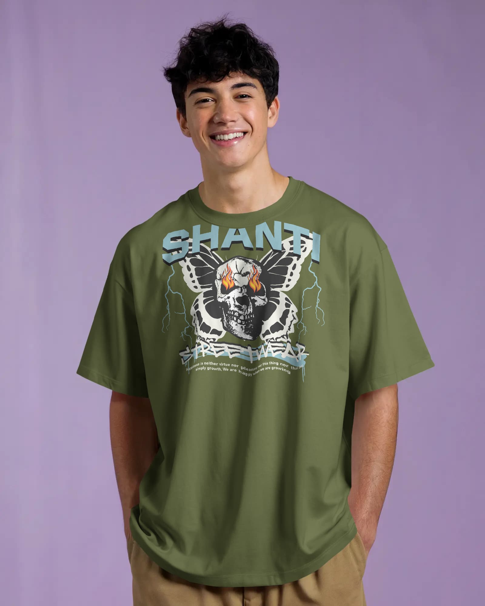 Shanti Streetwear – Inner Peace, Outer Fire Tee
