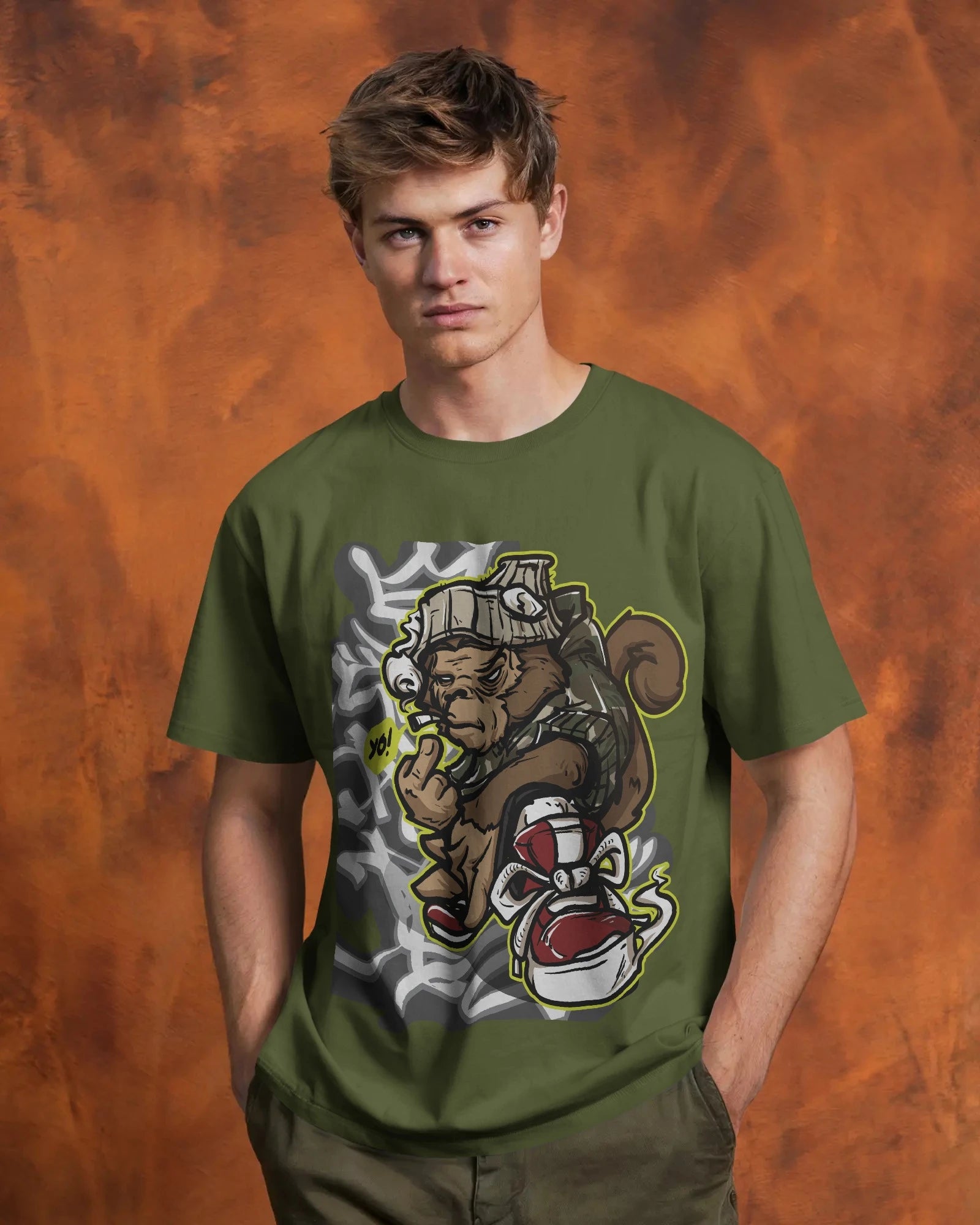 Street Savage Squirrel – Urban Hustle Tee