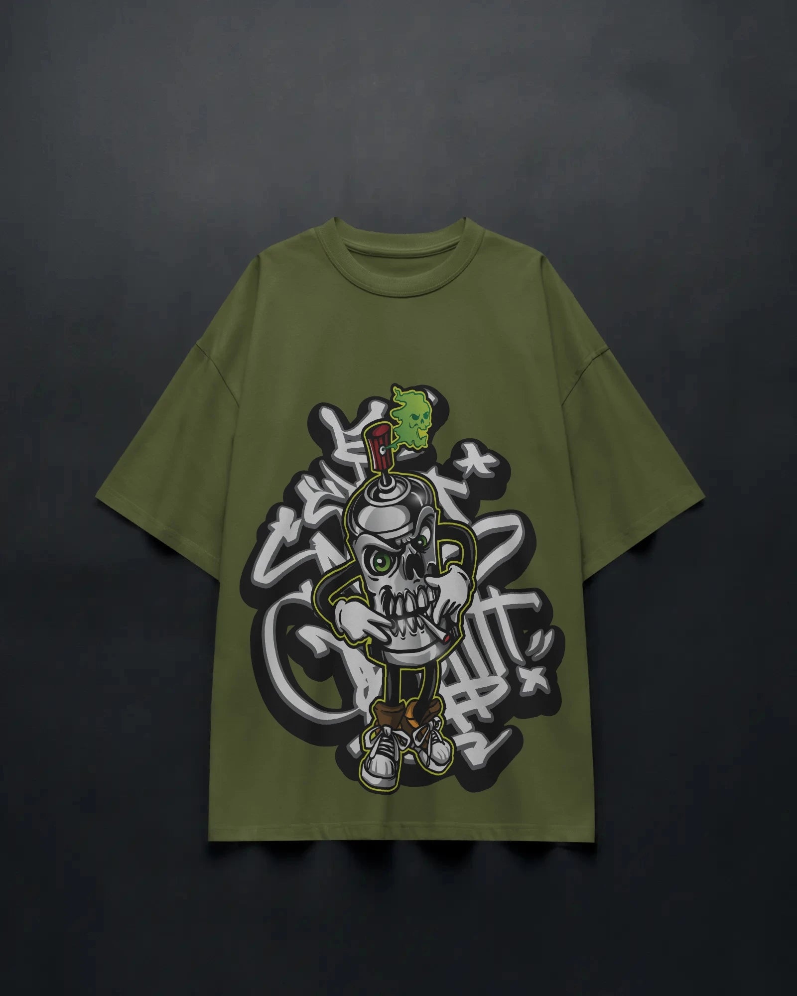 Skully Spray Can – Toxic Rebel Street Tee