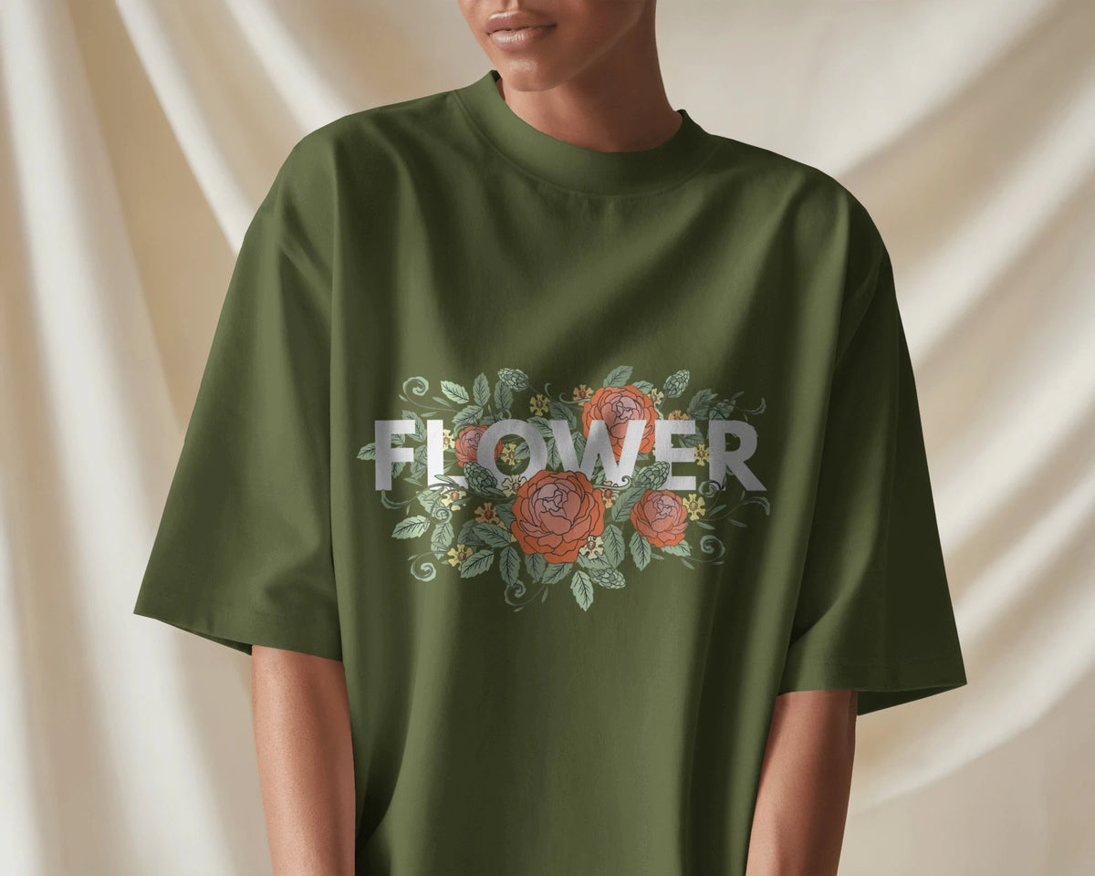 Floral Power Tee – Bold Bloom Statement by Cavantee