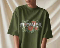 Floral Power Tee – Bold Bloom Statement by Cavantee