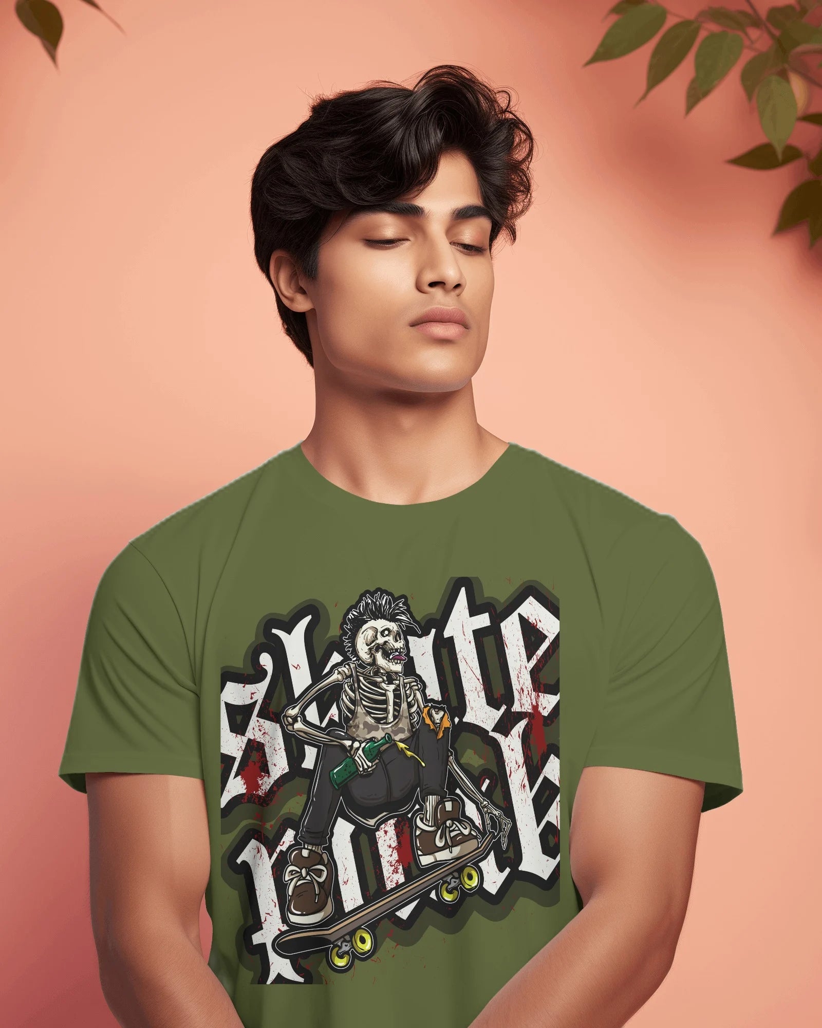 Punk Reaper – Bloody Skate Chaos Tee by Cavantee
