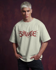 Blood Red “SAVAGE” T-Shirt – Unleash the Beast