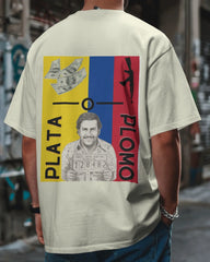 Plata o Plomo Oversize Tee – Narco Legacy Drop