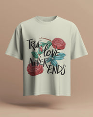 True Love Never Ends Tee – Romantic Bloom by Cavantee