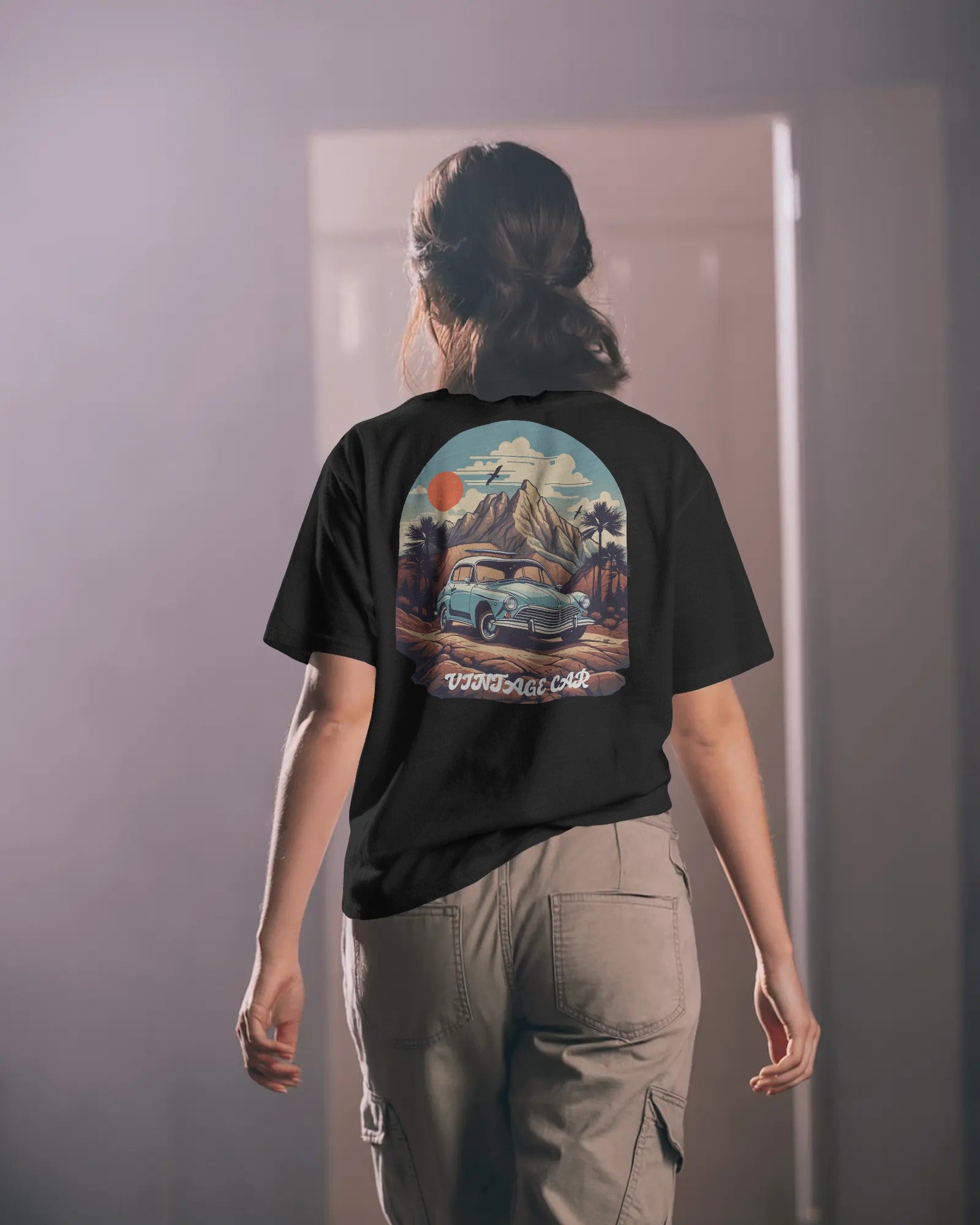 Classic Cruisin’ – Retro Vintage Car T-Shirt