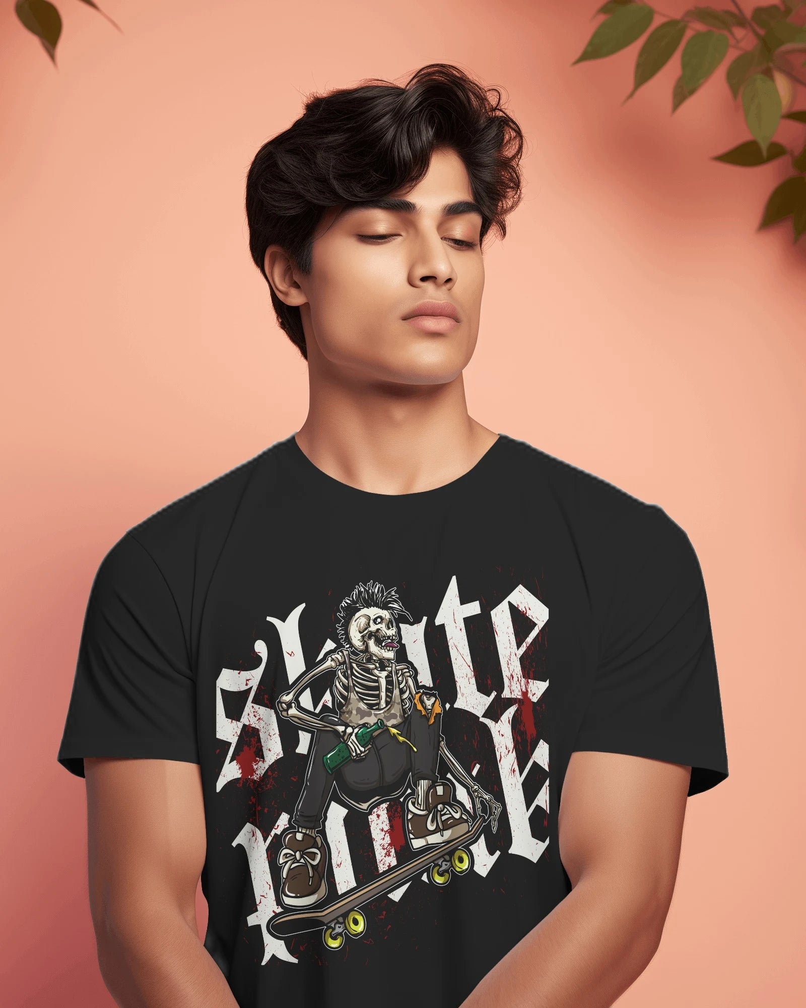 Punk Reaper – Bloody Skate Chaos Tee by Cavantee