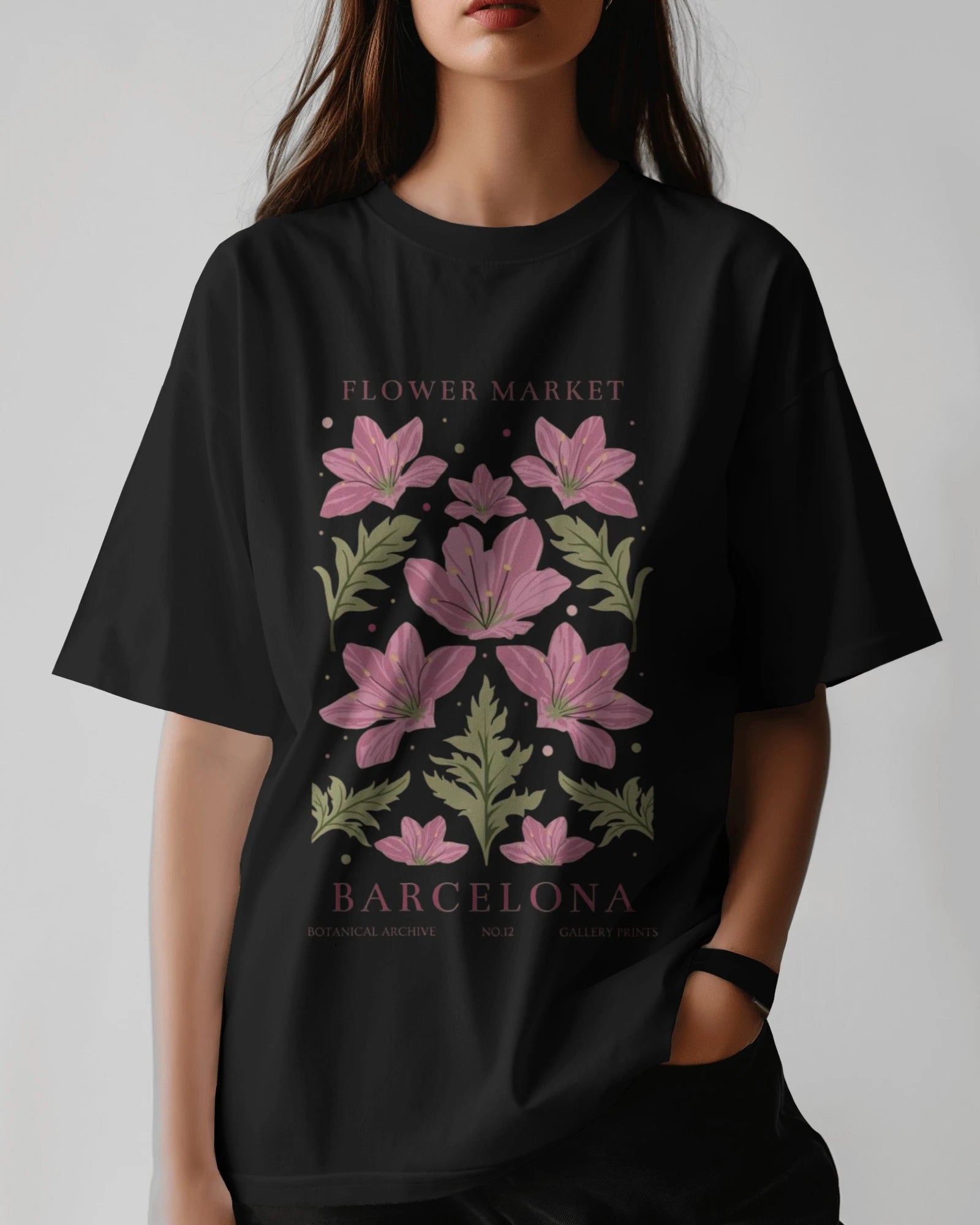 Barcelona Bloom Market Tee – Limited Botanical Edition