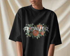 Floral Power Tee – Bold Bloom Statement by Cavantee