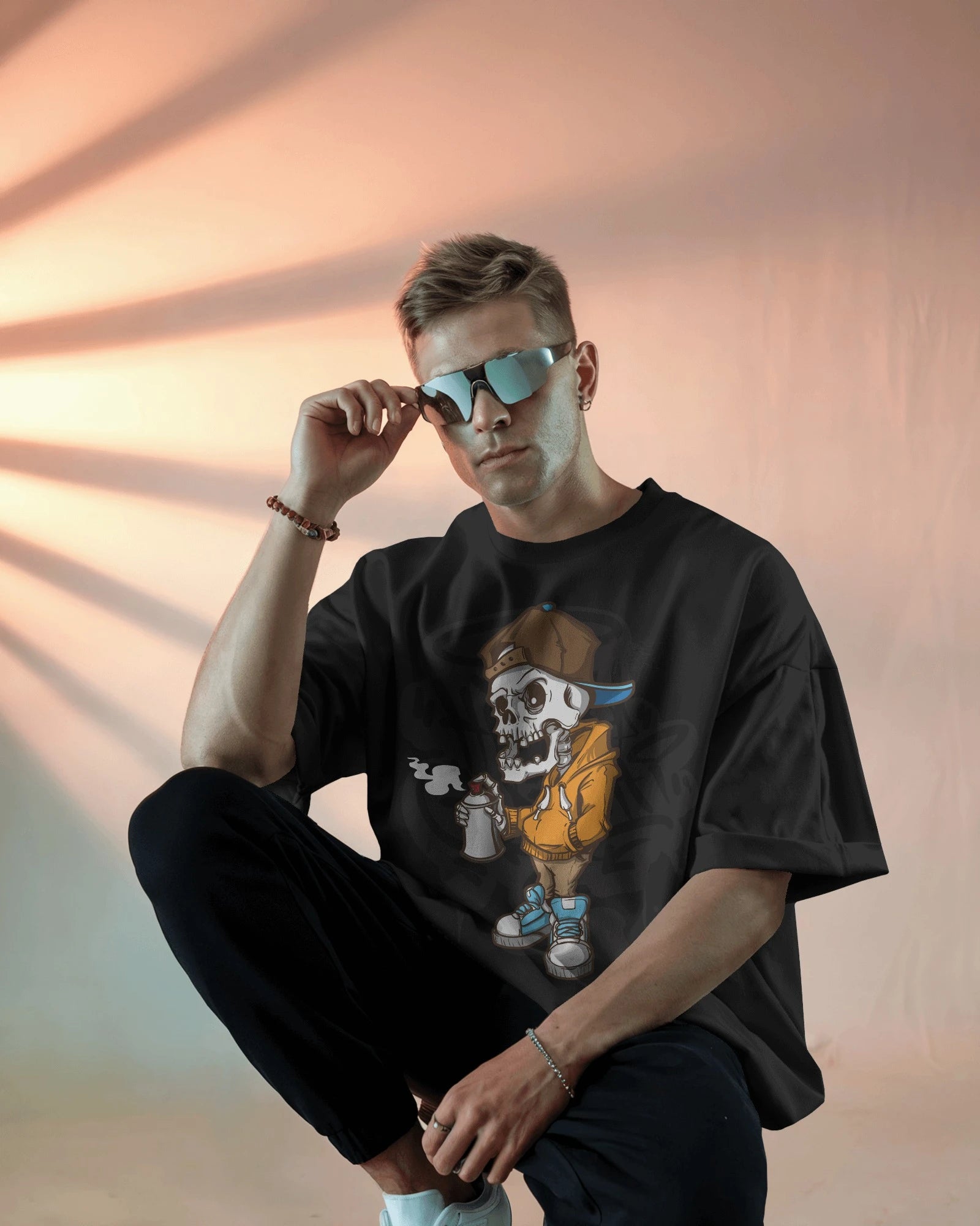 Urban Bonez – Graffiti Skull Streetwear Tee