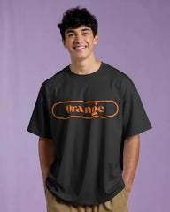 Orange Label Statement Tee – Bold & Minimal