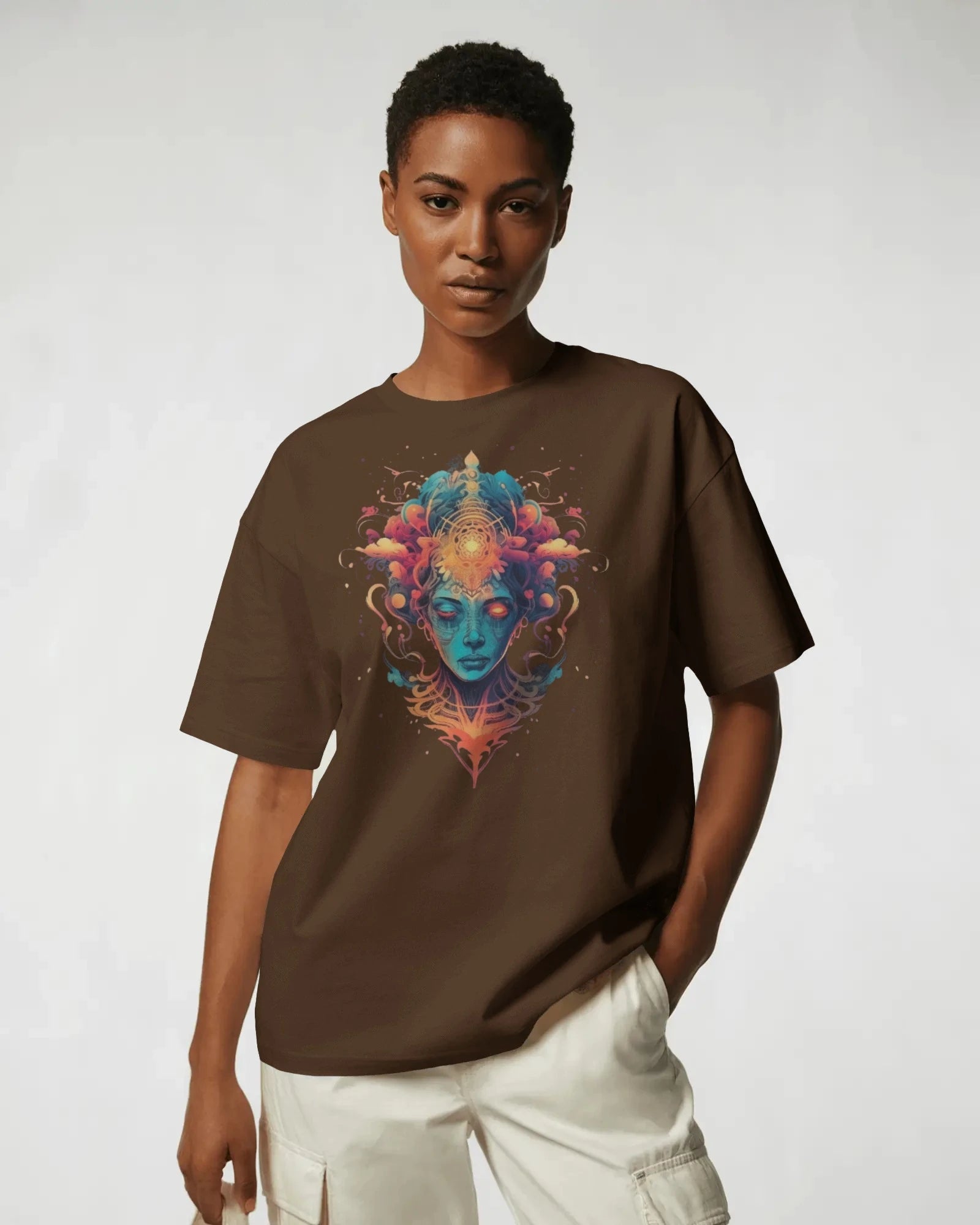 Afterlife Divinity – Psychedelic Flame Tee