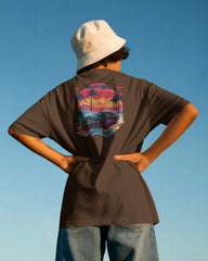 Sunset Turbo Drive – Retro Vibes Streetwear Tee