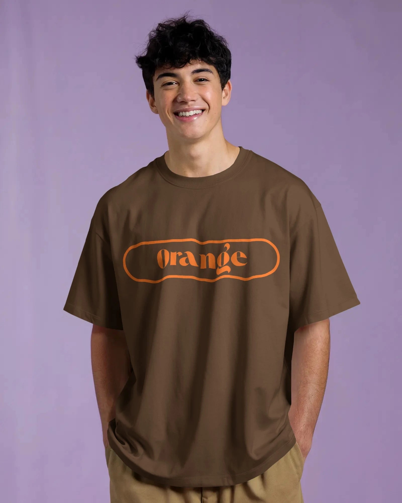 Orange Label Statement Tee – Bold & Minimal