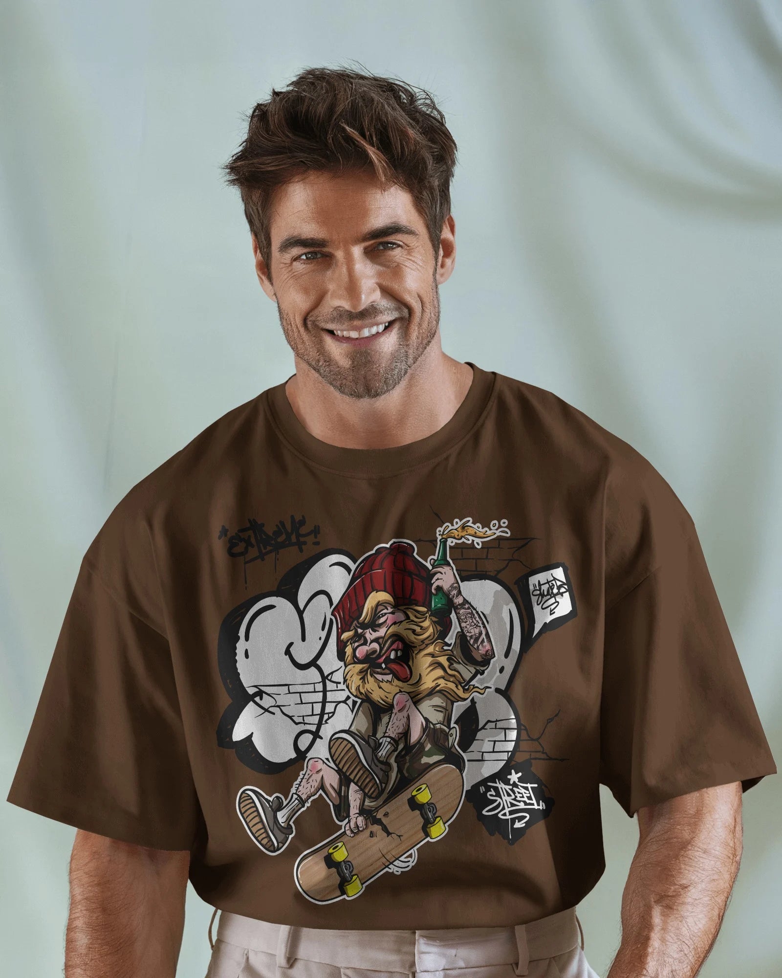 Drunk Skater Chaos Tee – Cavantee Street Grind Series