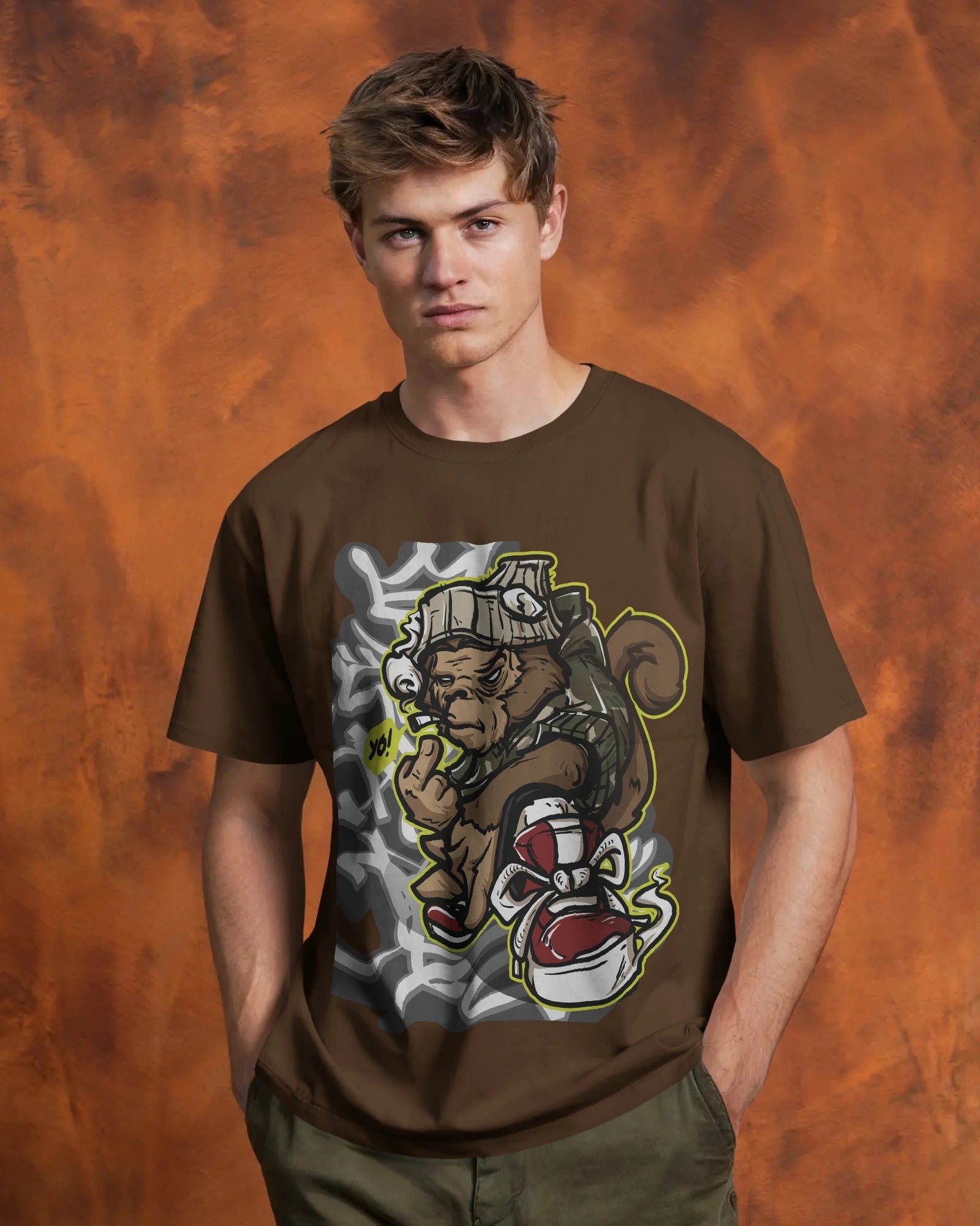 Street Savage Squirrel – Urban Hustle Tee