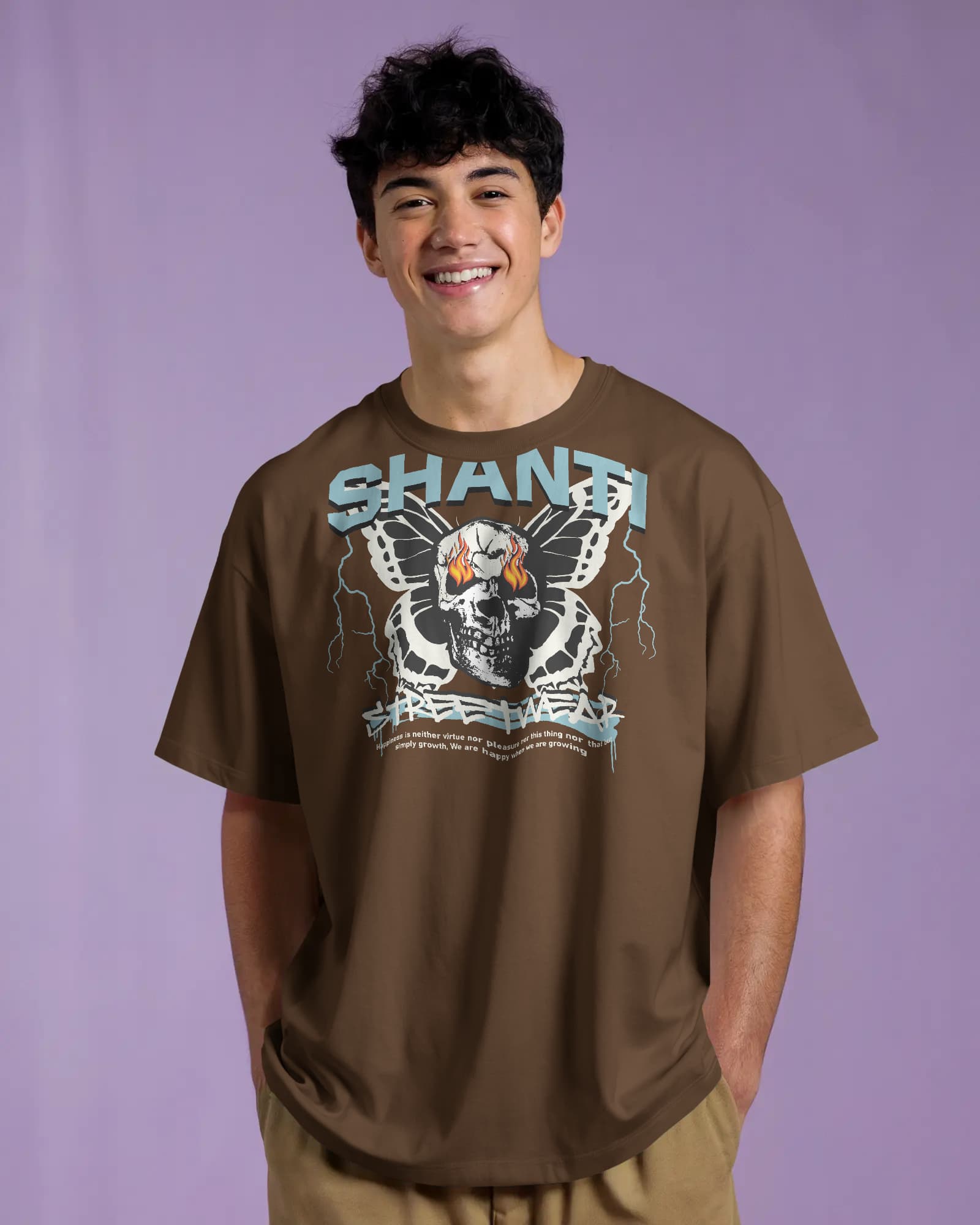 Shanti Streetwear – Inner Peace, Outer Fire Tee