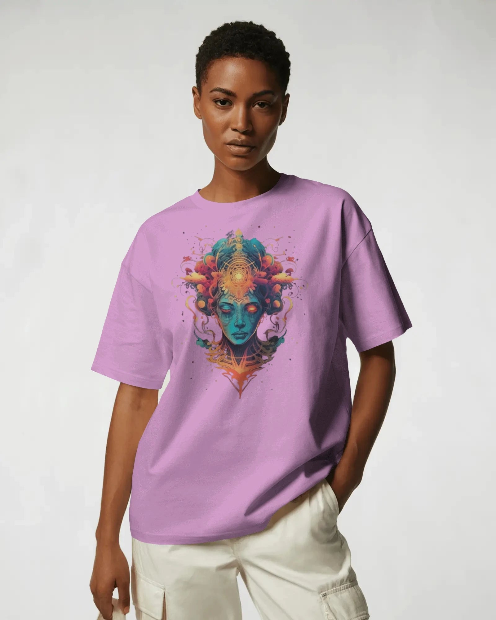 Afterlife Divinity – Psychedelic Flame Tee