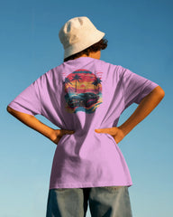 Sunset Turbo Drive – Retro Vibes Streetwear Tee
