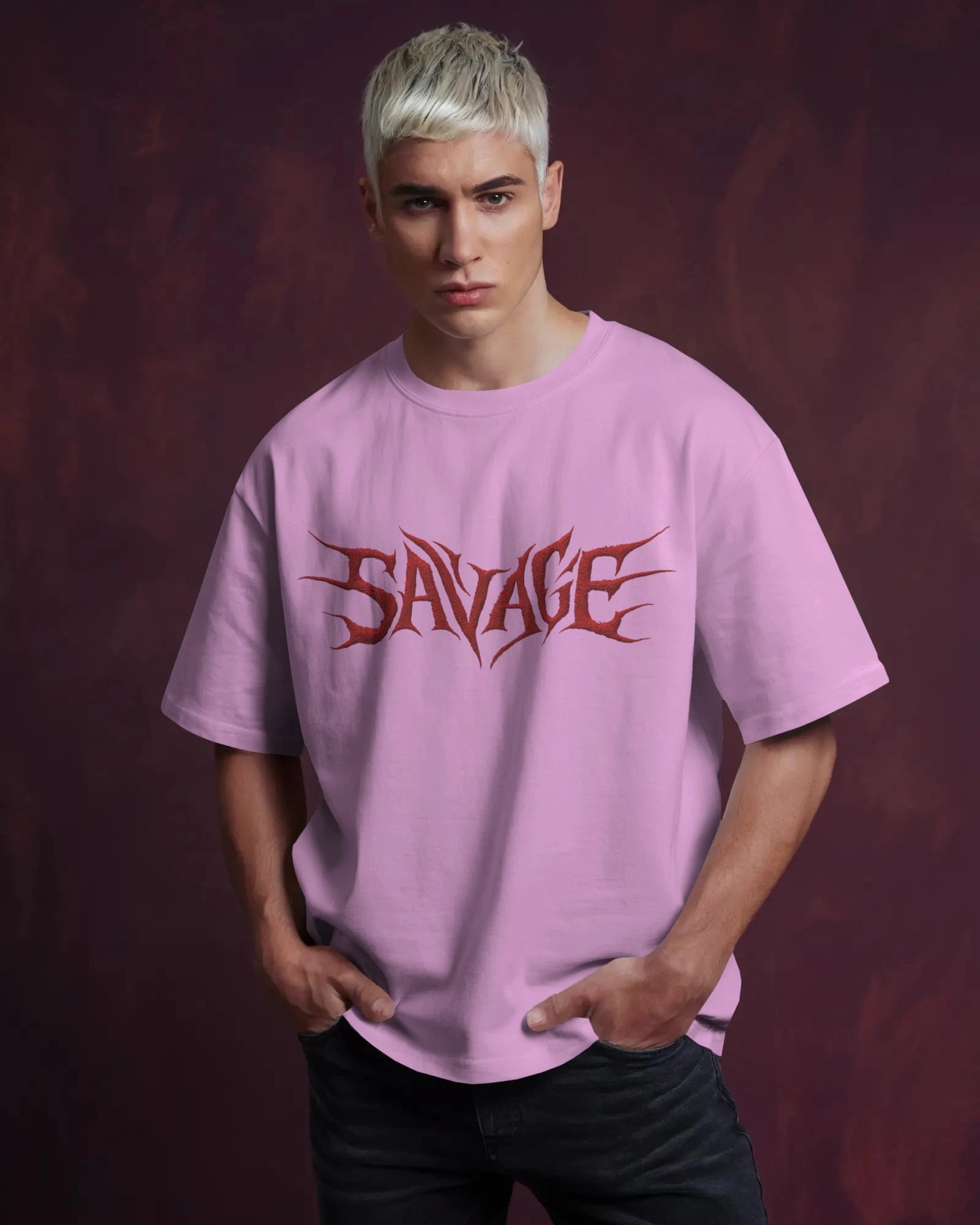 Blood Red “SAVAGE” T-Shirt – Unleash the Beast