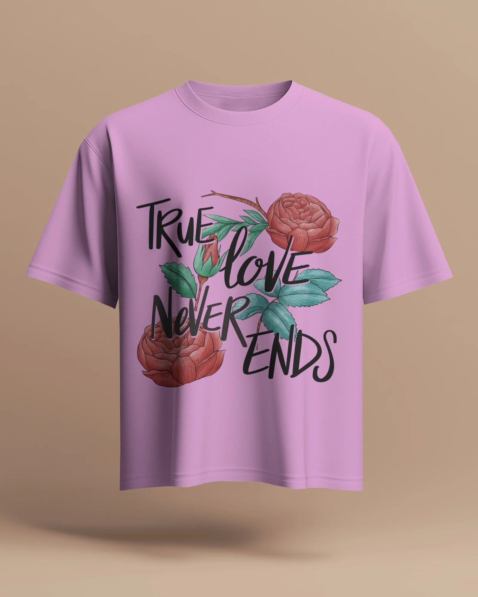 True Love Never Ends Tee – Romantic Bloom by Cavantee