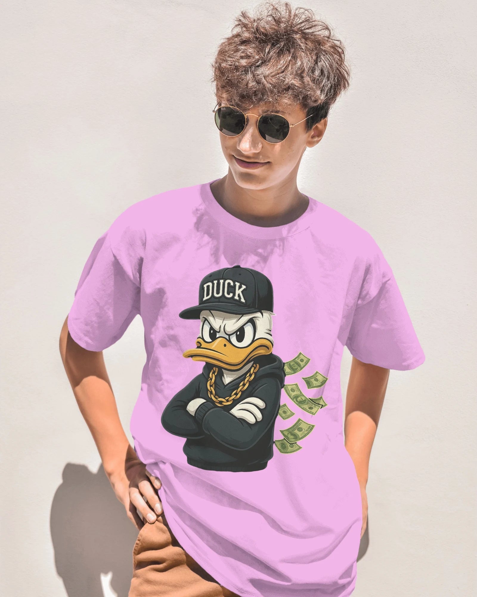 Money Duck Streetwear T-Shirt – Hustle in Feathers