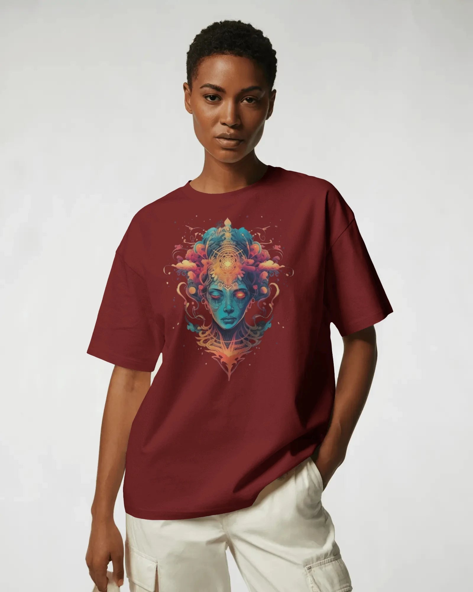 Afterlife Divinity – Psychedelic Flame Tee