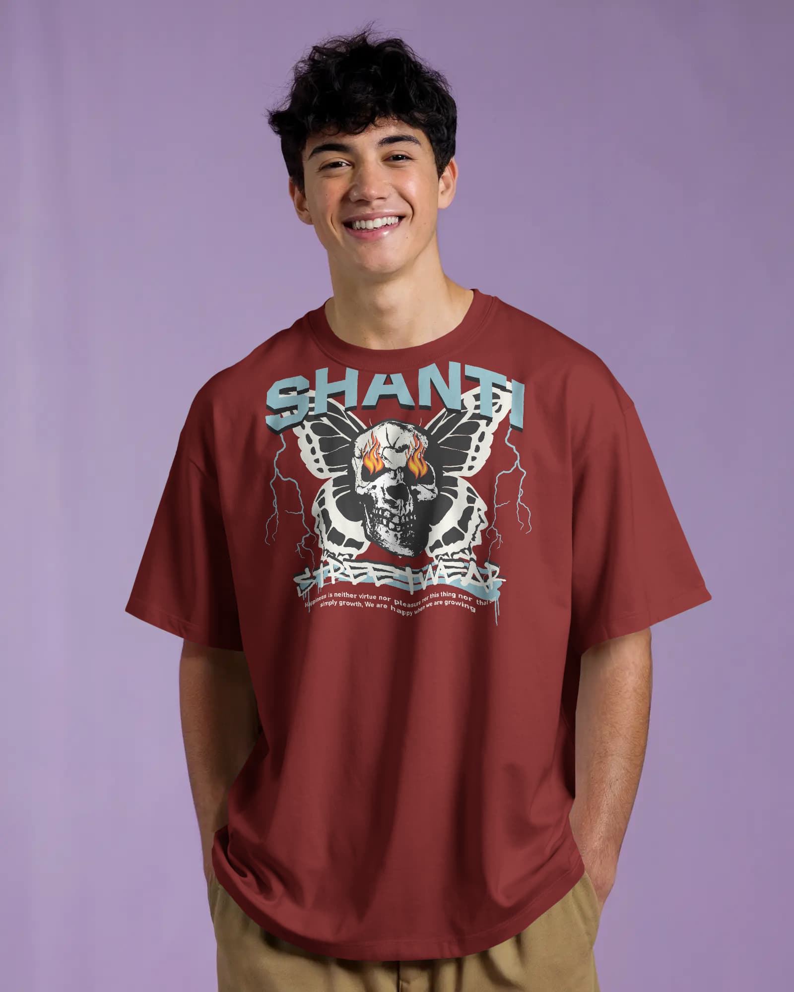 Shanti Streetwear – Inner Peace, Outer Fire Tee