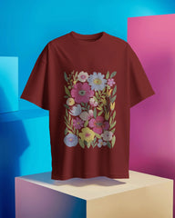 Wild Bloom Garden Tee – Hand-Painted Floral Edition by Cavantee