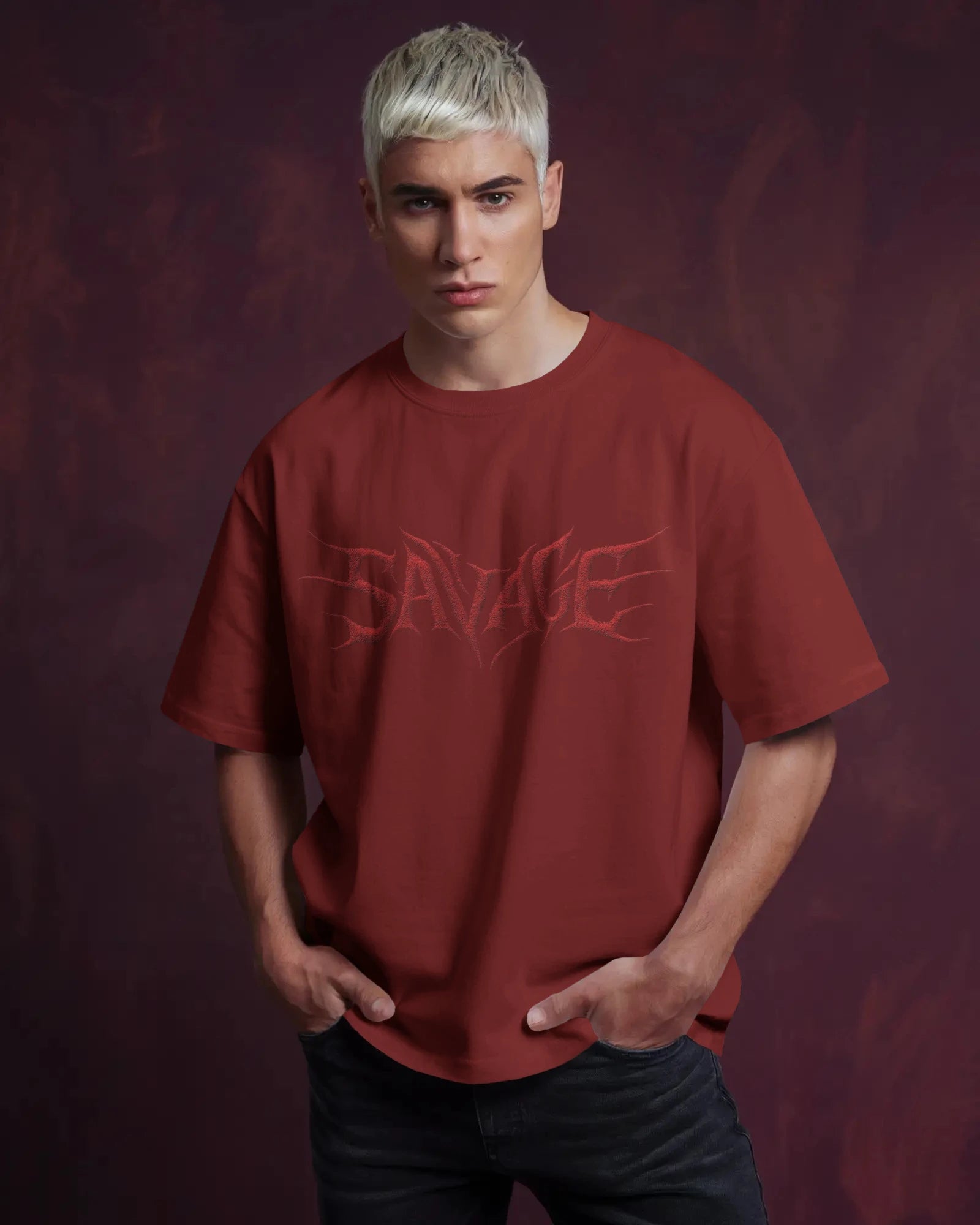 Blood Red “SAVAGE” T-Shirt – Unleash the Beast