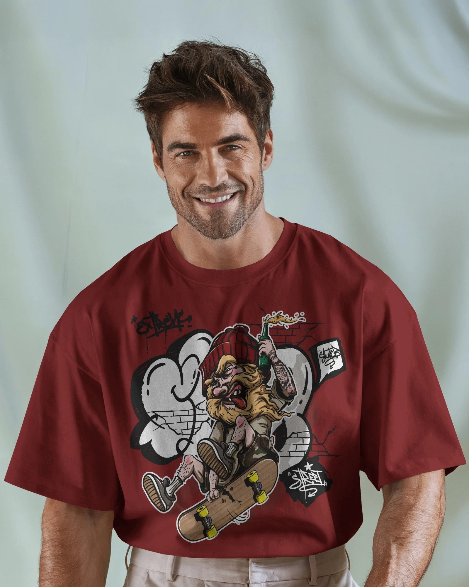 Drunk Skater Chaos Tee – Cavantee Street Grind Series