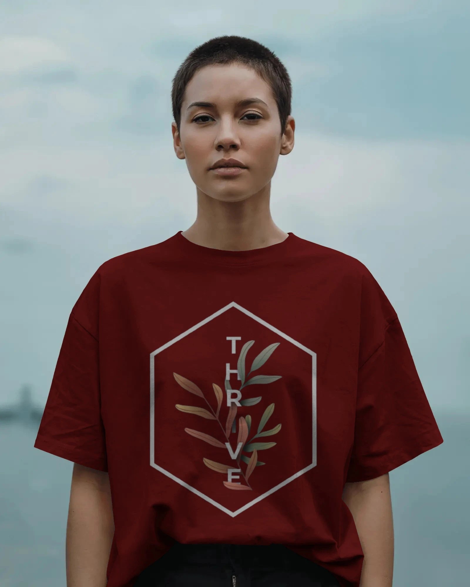 Thrive Botanical Hex Graphic Tee
