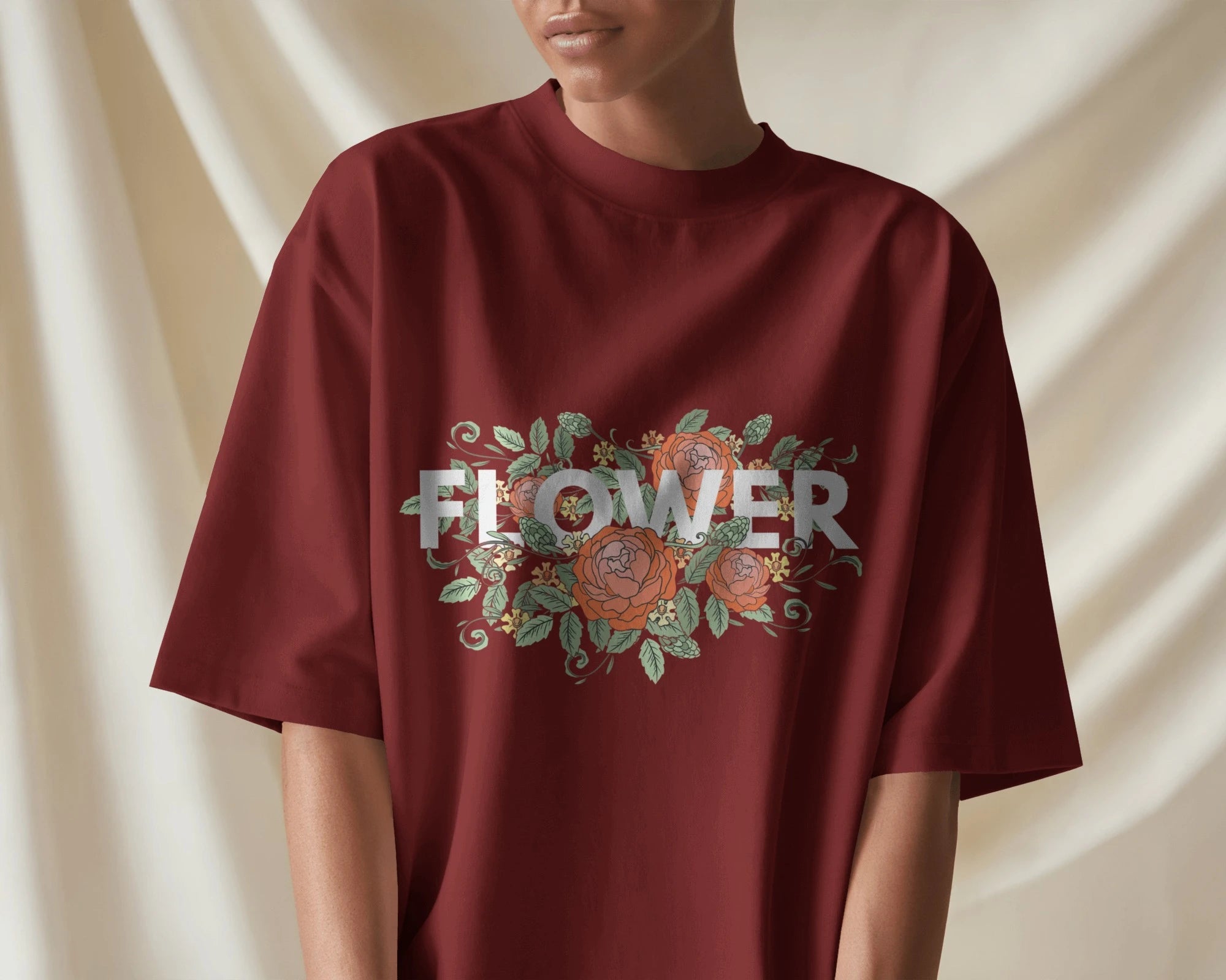 Floral Power Tee – Bold Bloom Statement by Cavantee
