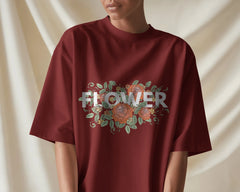 Floral Power Tee – Bold Bloom Statement by Cavantee