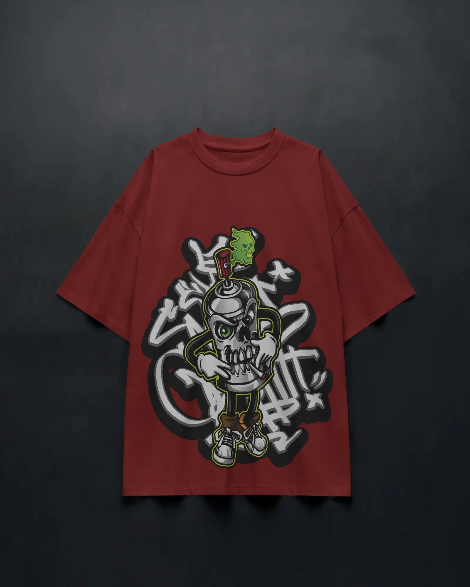Skully Spray Can – Toxic Rebel Street Tee