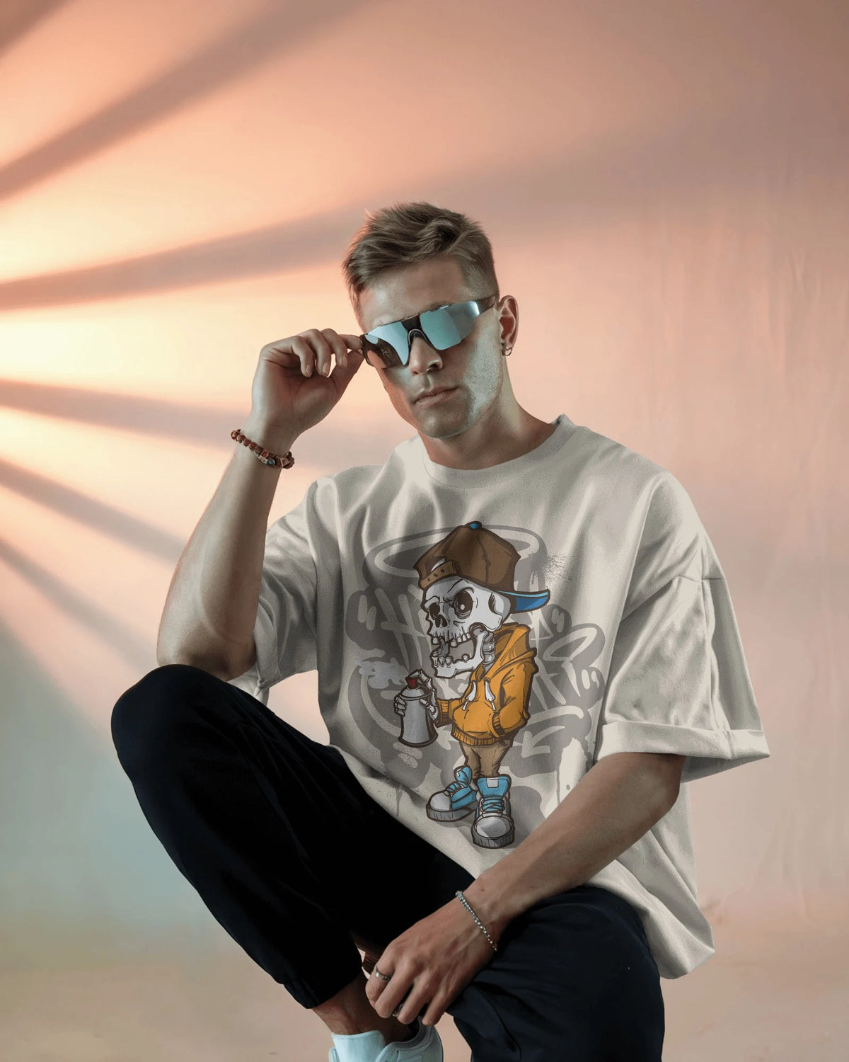 Urban Bonez – Graffiti Skull Streetwear Tee