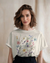 Wild Meadow – Pastel Bloom Graphic T-Shirt