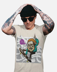 Undead Rider – Skate or Die Graffiti Tee by Cavantee