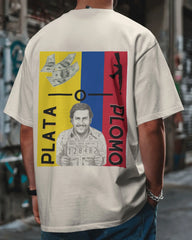 Plata o Plomo Oversize Tee – Narco Legacy Drop