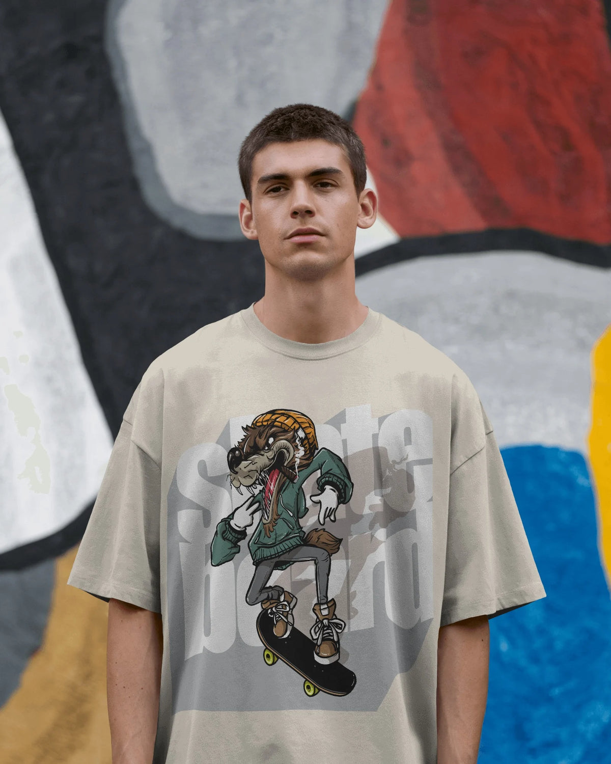 Skate Howler – Wild Wolf Boarder Tee