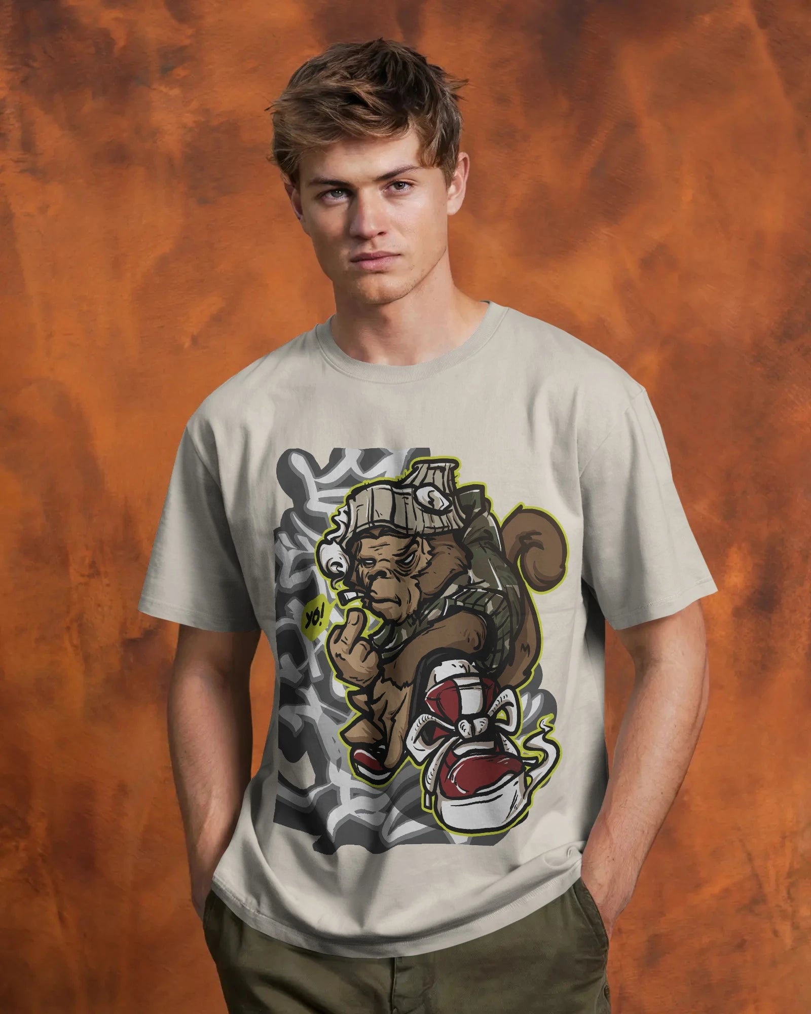Street Savage Squirrel – Urban Hustle Tee