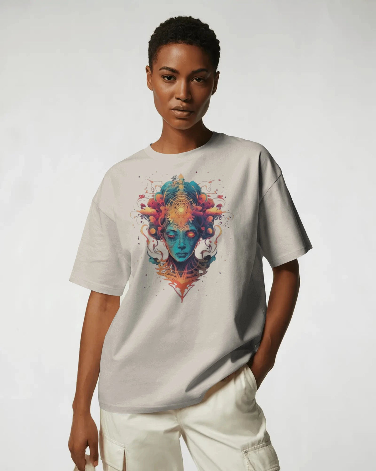 Afterlife Divinity – Psychedelic Flame Tee