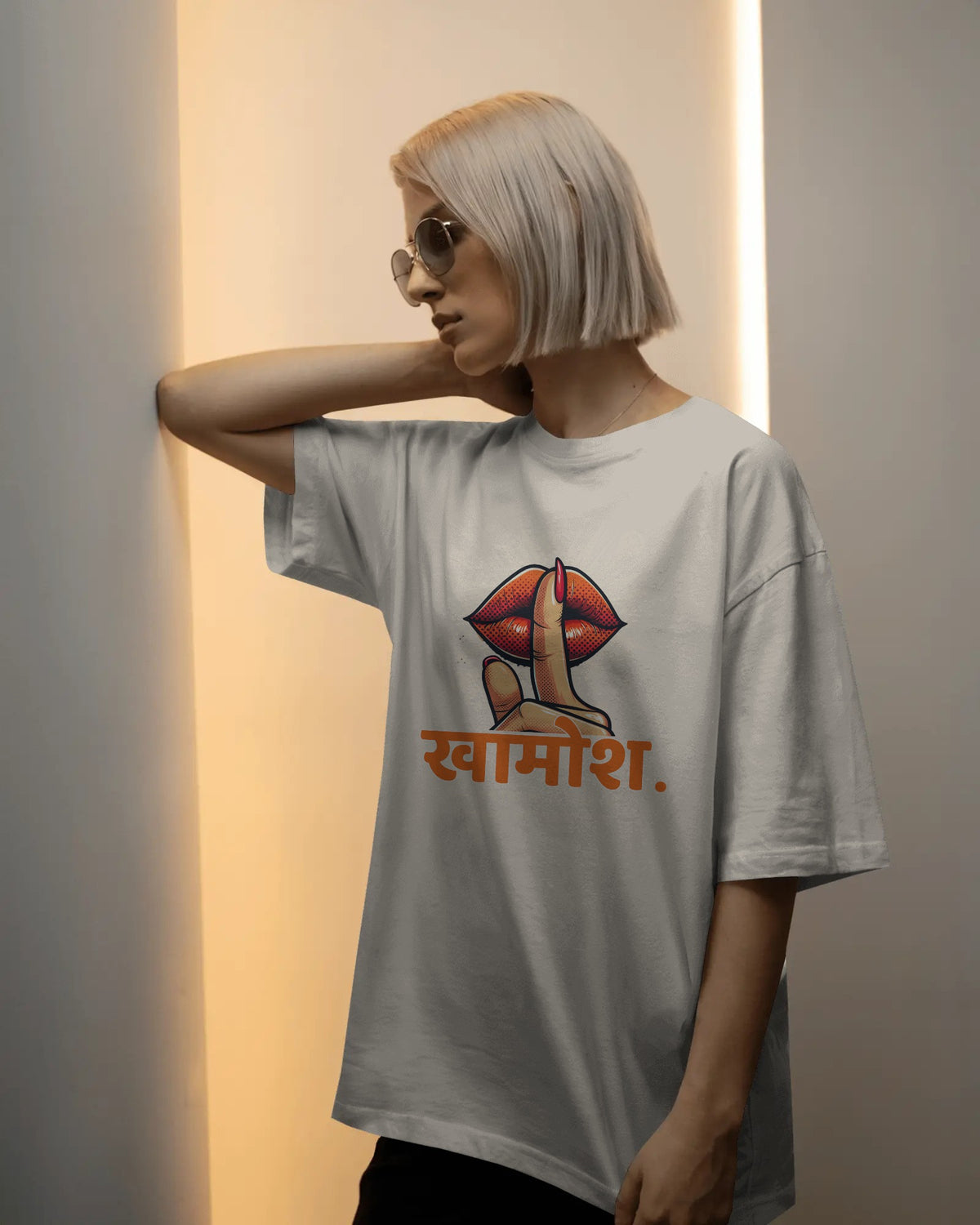 खामोश – Genius Mode Activated Oversized Tee