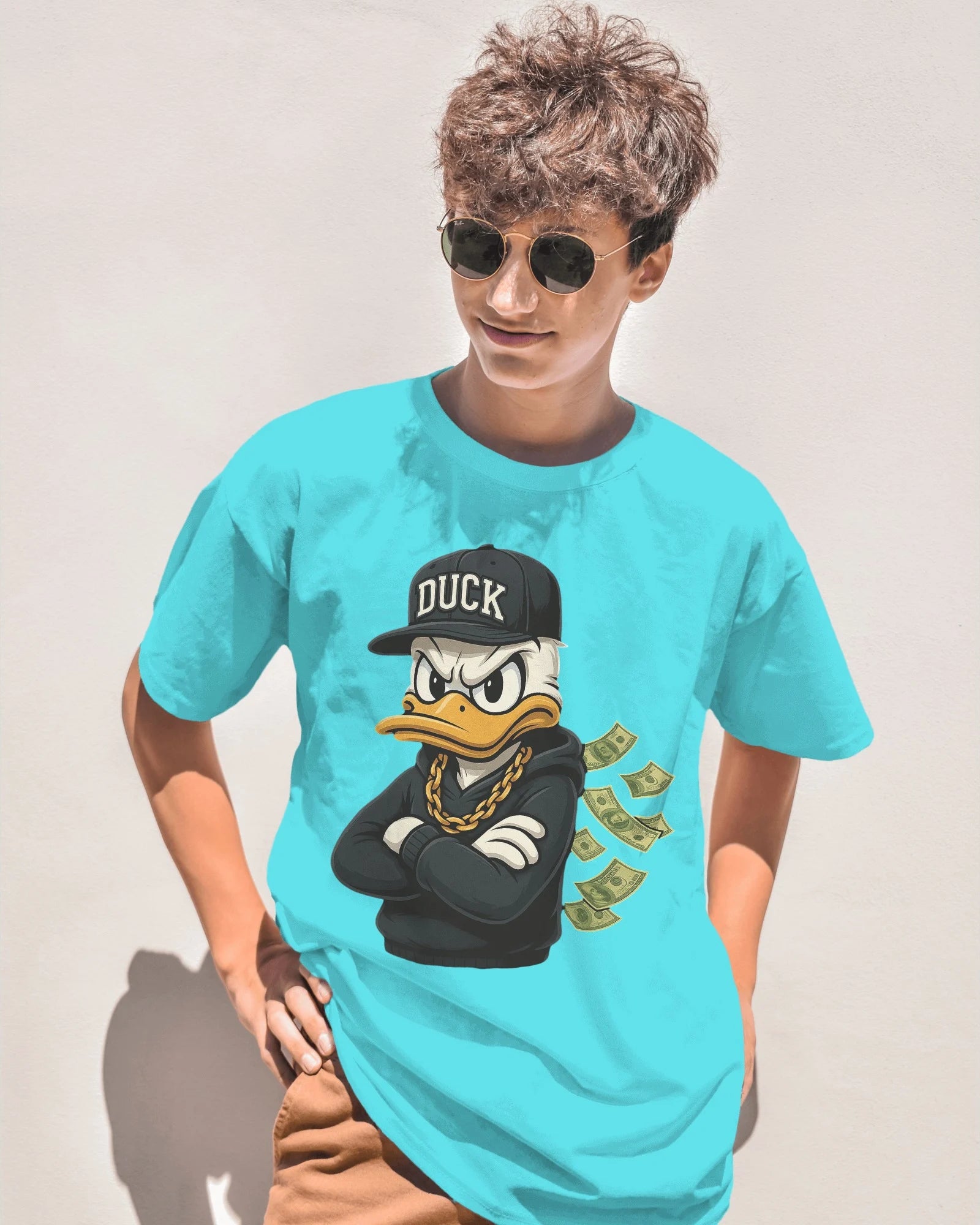 Money Duck Streetwear T-Shirt – Hustle in Feathers