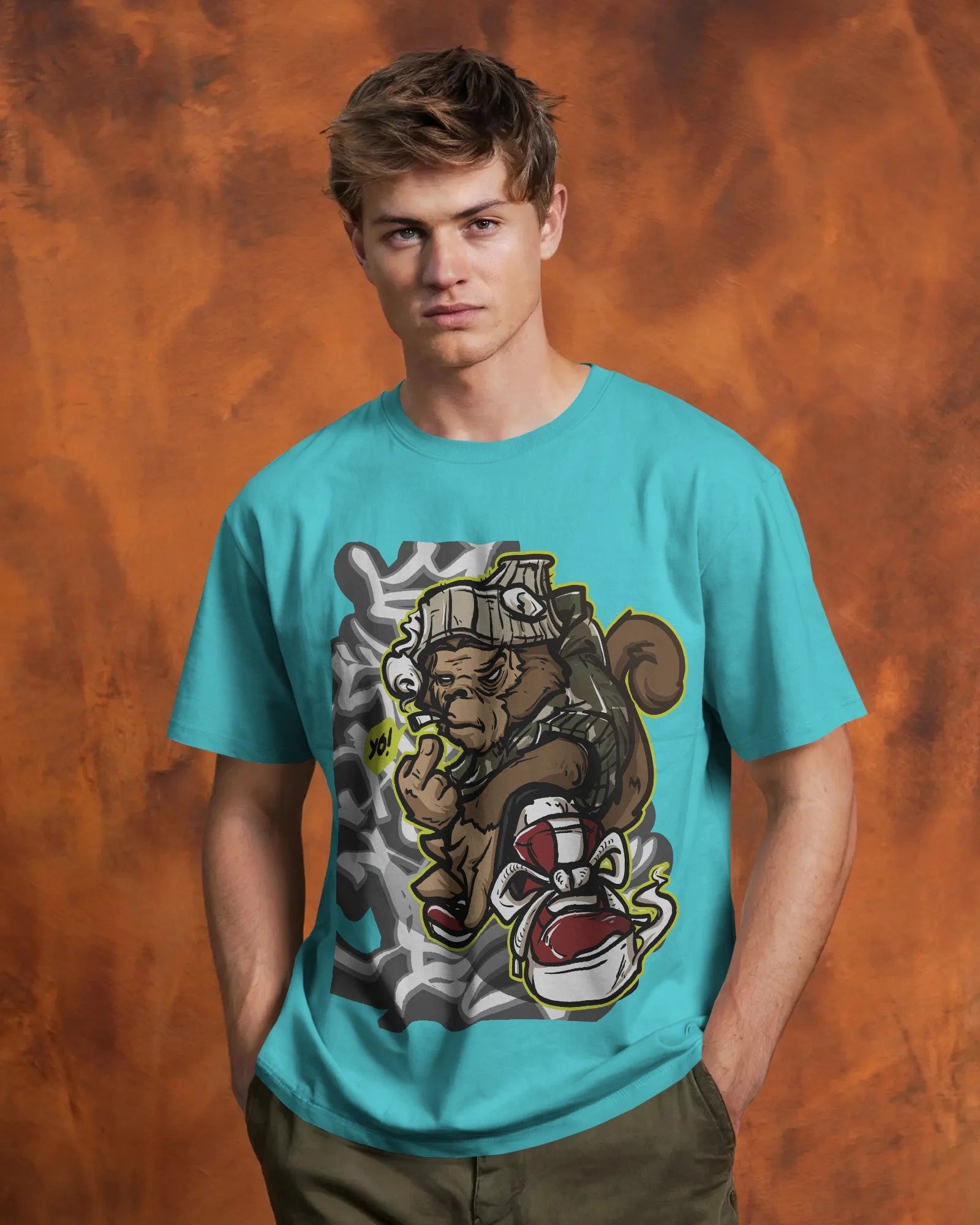 Street Savage Squirrel – Urban Hustle Tee