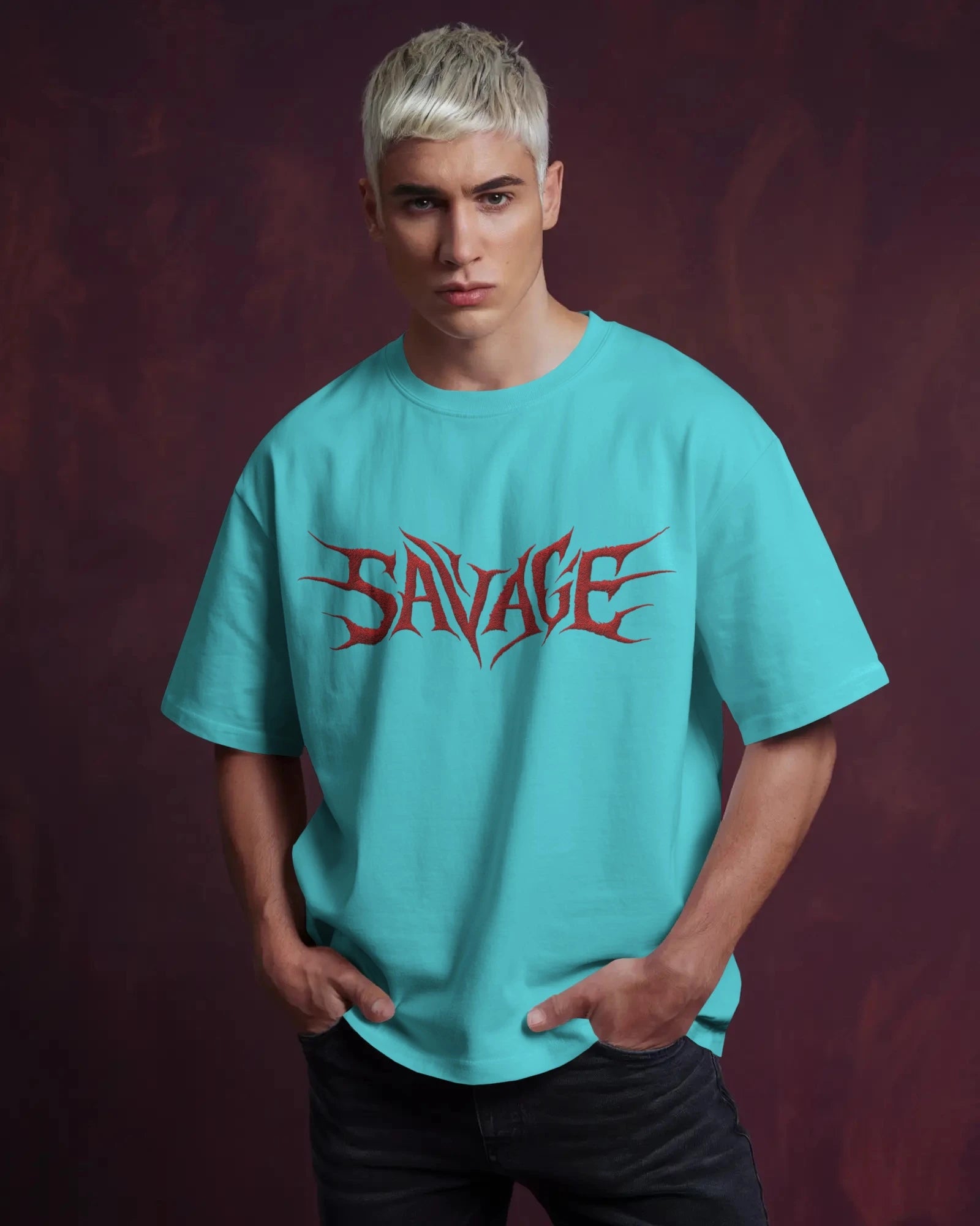 Blood Red “SAVAGE” T-Shirt – Unleash the Beast