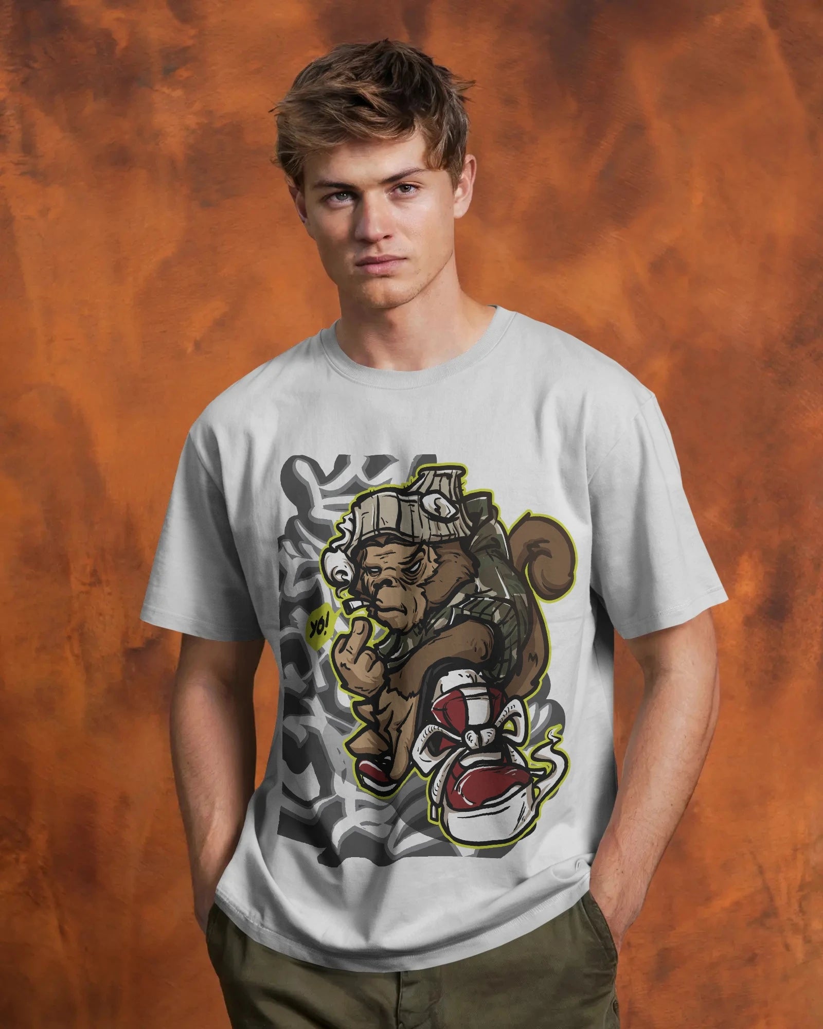 Street Savage Squirrel – Urban Hustle Tee